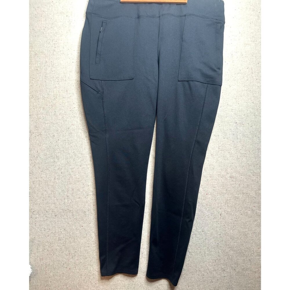 Ridgecut Womens Toughwear Black Pants Pockets Cargo Stretch Active